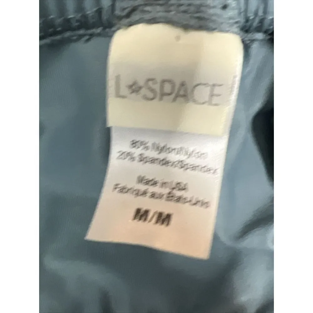 REVOLVE L*SPACE Women's Swimwear Hey Girl Top Medium Blue Ruffle Off Shoulder‎ M